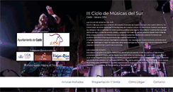 Desktop Screenshot of ciclomusicasdelsur.com