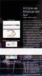 Mobile Screenshot of ciclomusicasdelsur.com